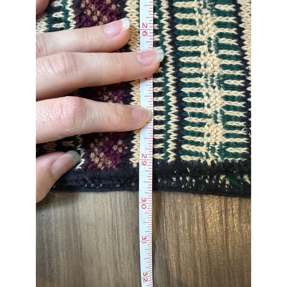 VTG Sturcture Geometric‎ Striped Sweater Men's XL Cotton Blend Boho Streetwear
